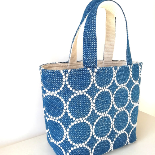 ミナペルホネン,タンバリン,刺繍生地,リネン&ウールのトート