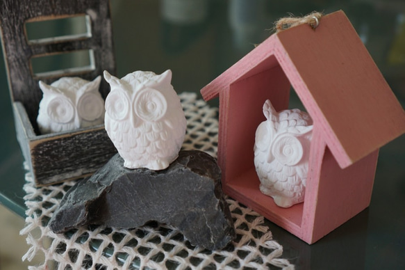 アロマストーン　フクロウ　アレンジメント アロマストーン フクロウ アレンジメント