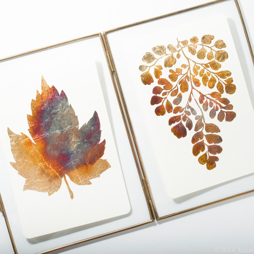 箔押しポストカード_ボタニカルシリーズ5枚セット ポストカード 風間