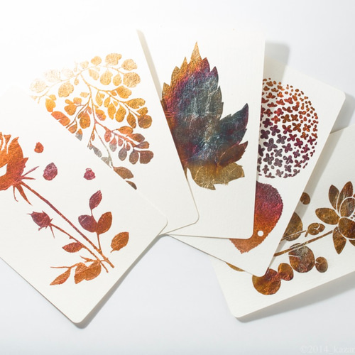 けいおん！ 箔押しポストカード セット 箔押しポストカード_ボタニカルシリーズ5枚セット ポストカード