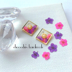 ♡flowerパールピアス˖*♬೨̣̥ 1枚目の画像