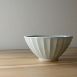 青白磁そぎ飯茶碗 2枚目の画像