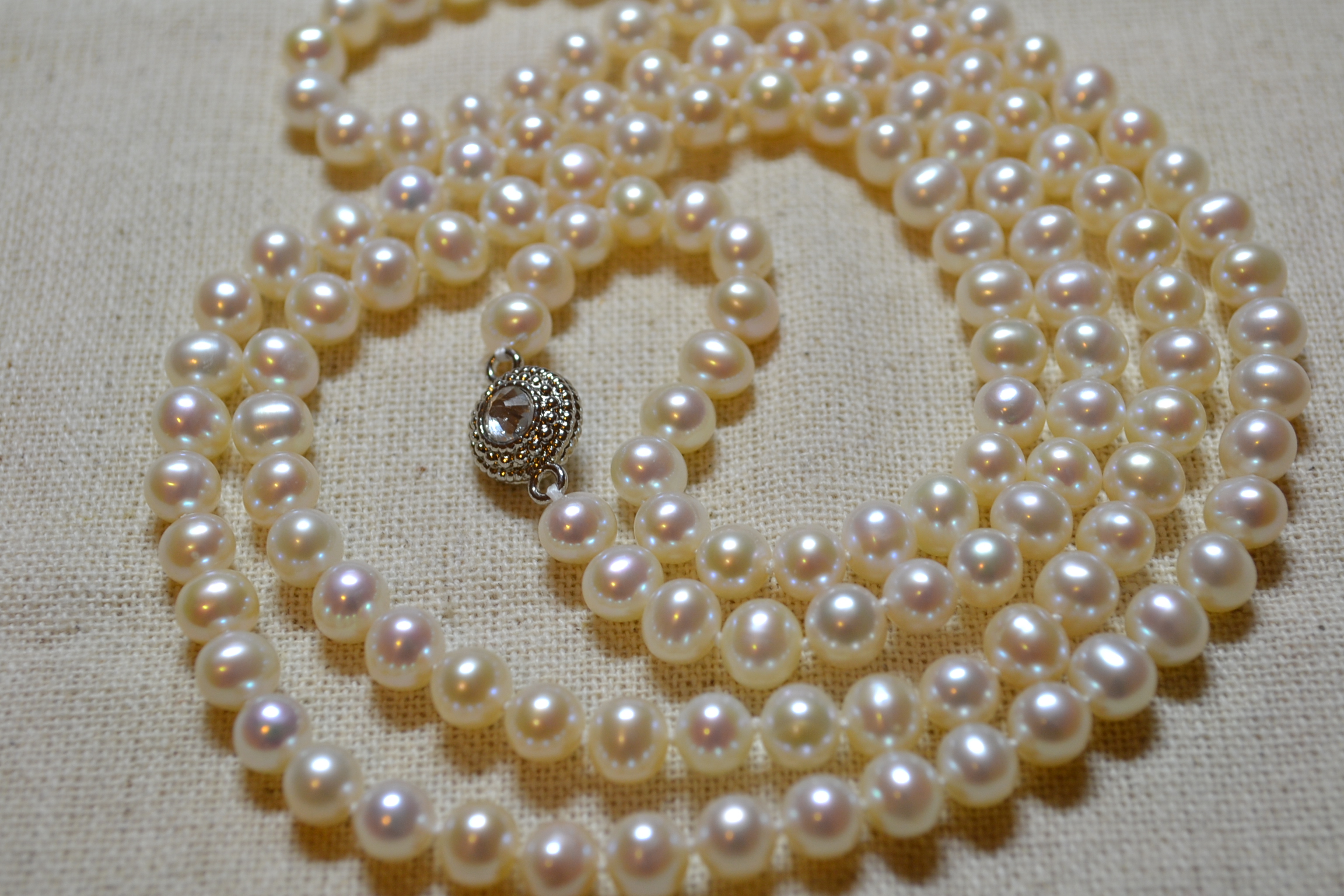 極上質粒　♪ロングパールネックレス