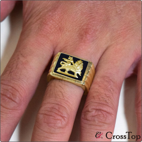 【希少】レザトレ　k18ライオンオーバルリング 希少】レザトレ k18ライオンオーバルリング 希少】レザトレk18ライオン