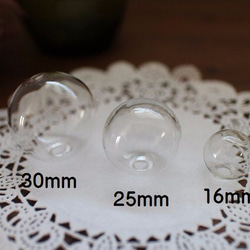 球体ガラスドーム16mm　ピアスキャッチ金具　2セット　ピアス1組分 4枚目の画像