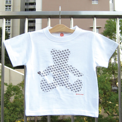 ＜在庫カラー・サイズのみの販売 半額割引3000円→1500円 在庫確認＞bear　-クマ-　キッズ半袖Tシャツ 1枚目の画像