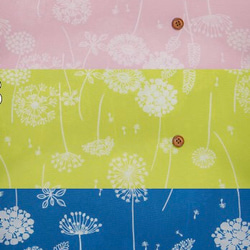 たんぽぽ綿毛 半袖/長袖 お食事エプロン ロングタイプ(ブルー・ピンク) 3枚目の画像