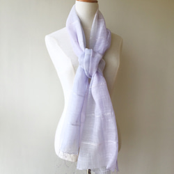 *薄靛藍色×AwaFujiiro *柔軟的絲巾披肩 第4張的照片