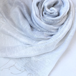 J-像預訂產品*白灰色×白色*美麗大幅面絲綢攤位 第1張的照片