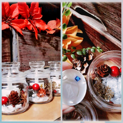 「Creema限定」〜クリスマスLEDキャンドル.ガラスボトル〜「1/fゆらぎ」 5枚目の画像