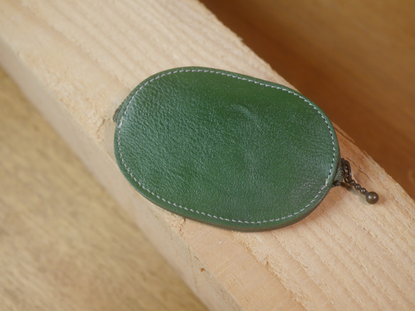 ポケットへの収まり感を考えたコインケース / Hinode -green- 1枚目の画像