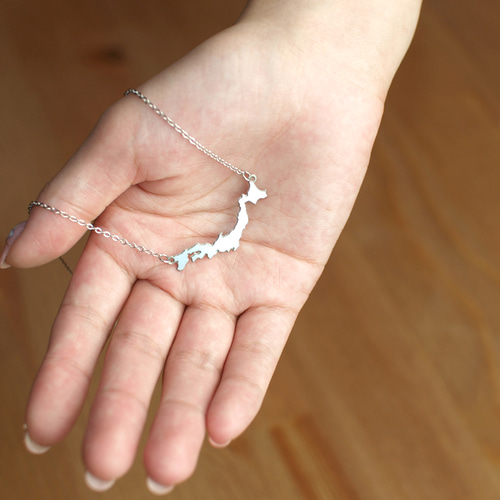 日本列島デザインネックレス Japan small -silver- ネックレス