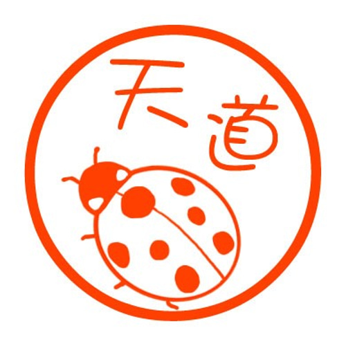 てんとう虫 認め印 はんこ・スタンプ wanona 通販 8007463｜Creema
