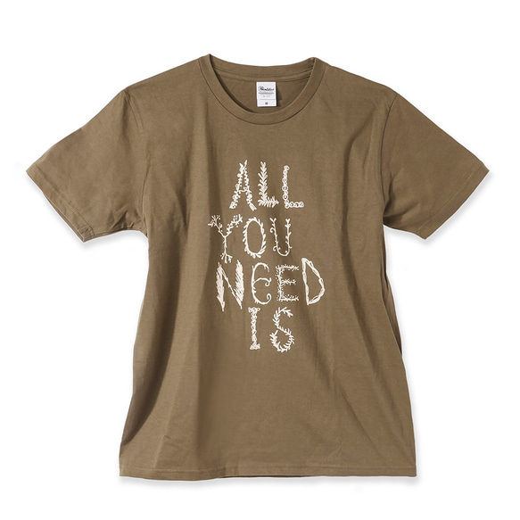 【パパ用】親子お揃い半袖Tシャツ「All You Need Is Love」リンクコーデ 2枚目の画像