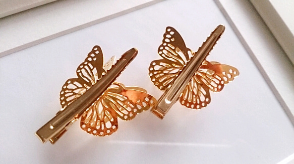 2個セット♪蝶々婦人のクリップ 4枚目の画像
