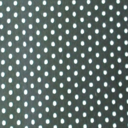 黒地×白極少水玉柄プリント 小さいショールカラーのブラウス 着丈６６ｃｍ L~LLサイズ 綿１００％ 受注生産 6枚目の画像