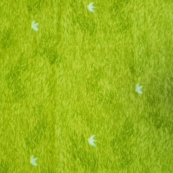 マユミ様オーダー専用 ローブ風カシュクールワンピース 緑色地×鳥柄 Ｌサイズ　受注生産 一週待ち 7枚目の画像