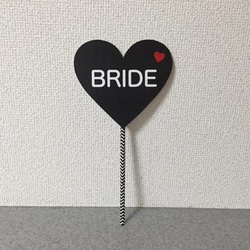 GROOM & BRIDE♡ブラックプロップス 3枚目の画像