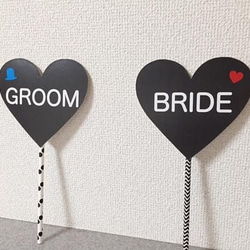 GROOM & BRIDE♡ブラックプロップス 4枚目の画像