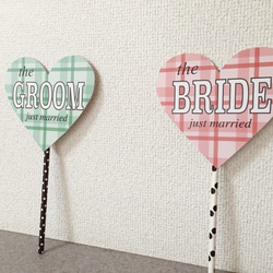 チェックGROOM & BRIDEプロップス 4枚目の画像