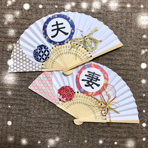 和風扇子プロップス♡前撮りアイテム＊鶴デザイン その他オーダー 