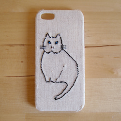 青目猫のiPhone5ケース 1枚目の画像