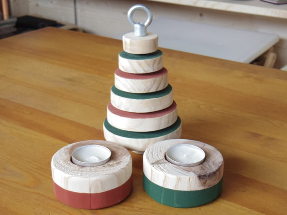 Christmas Tree　＃OVAL&CO.　Candle SET 2枚目の画像