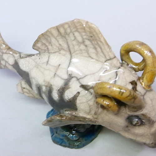 ◇『羊面魚』 魔界のおみやげ屋 -atelier_juniの陶芸細工- その他置物