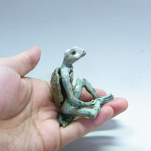 美品！カッパ 河童 オブジェ 置物 骨董品 ◇『河童(カッパ)』 魔界のおみやげ屋 -atelier_juniの陶芸細工