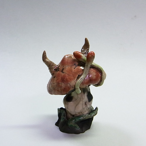 ◇『角と触手のあるキノコ』 atelier_juni 陶芸細工 その他置物 魔界の