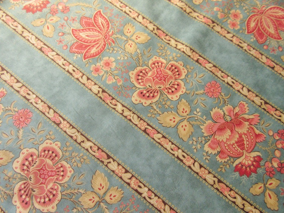 MODA織物（詹姆士一世時期的條紋）古董藍 第2張的照片