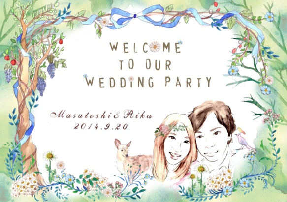 WEDDING ボード♡　オーダーメイド 2枚目の画像