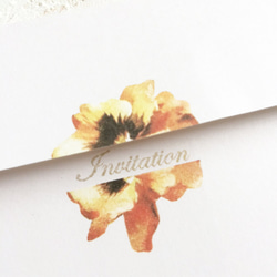 WEDDING INVITATION 封筒♡　『flower』　２０枚セット 4枚目の画像