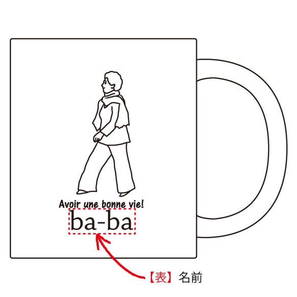 【名前可】goingマグカップ(ba-ba)【母の日迄にお届け4/22締切】 2枚目の画像