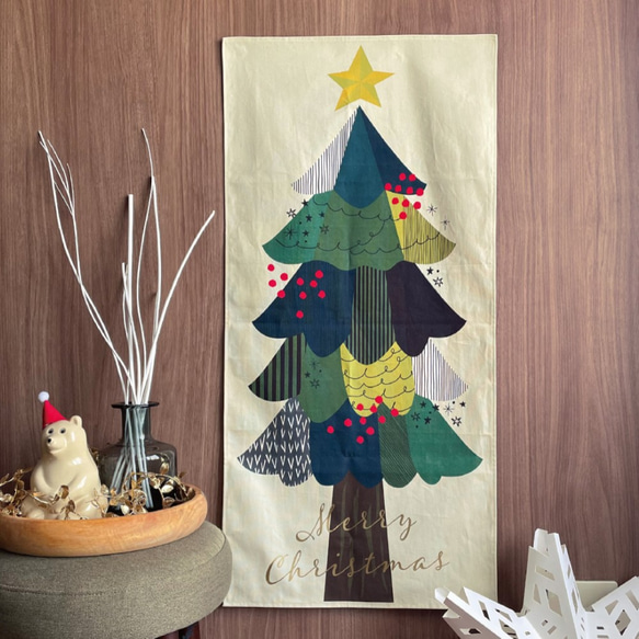 即納3日以内出荷】クリスマスツリー タペストリー タペストリー