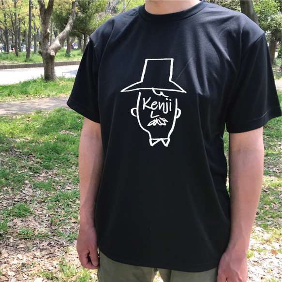 【名前可】顔ネームTシャツ・父・父の日・お誕生日に 1枚目の画像