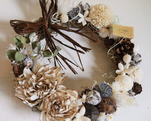 天然素材のリース リース s-room 通販 2166207｜Creema(クリーマ)