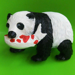 木彫りのパンダ 楽天市場】スマホ・メガネスタンド 木彫りアニマル KH-61383 パンダ