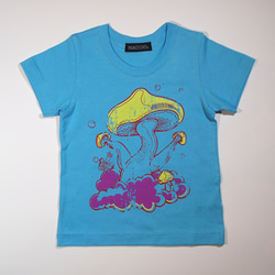 cho-kinoko kidsT-shirts (blue) 90 1枚目の画像