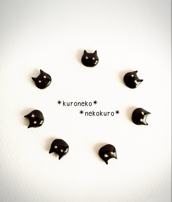 kuroneko 黒猫 ピアス 3枚目の画像