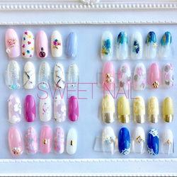 new☆こっくり塗りかけネイル ネイルチップ（つけ爪） SWEET