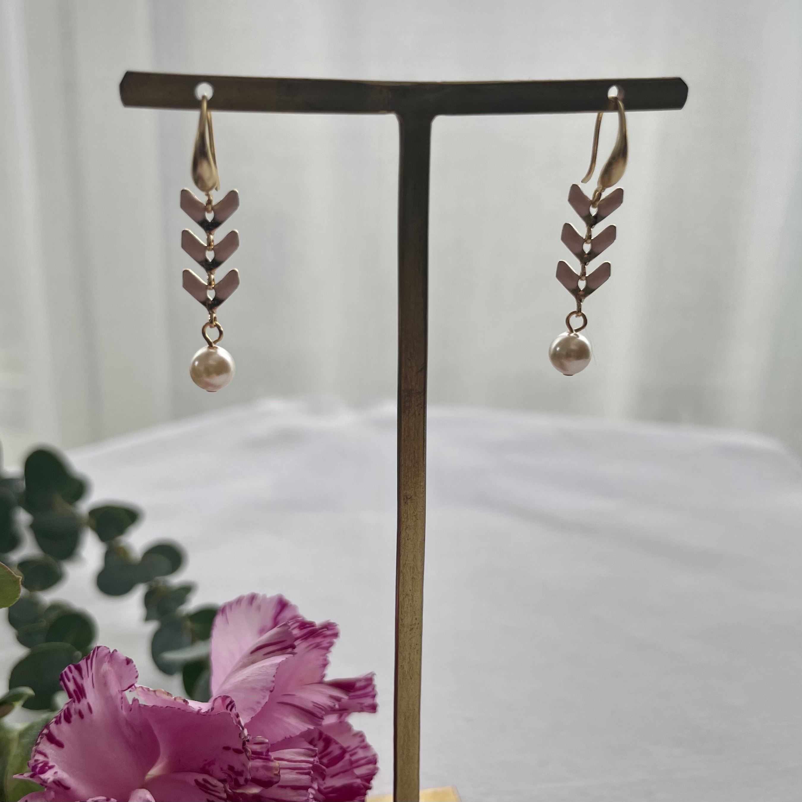 アンクレット&ピアスセット -Baby pink-