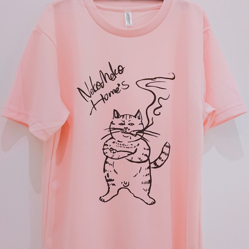 GANNI 猫イラスト Tシャツ ピンク