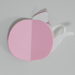 Tea Potのミニメモ帳（pink) 4枚目の画像