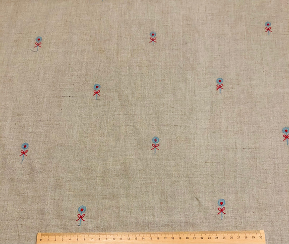 刺繍リネン　YUWA 2枚目の画像