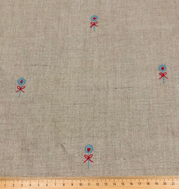 刺繍リネン　YUWA 3枚目の画像