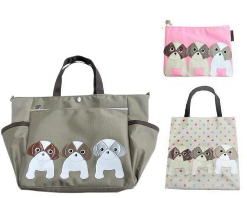 送料無料】3点セット お散歩バッグ ショルダー 犬 シーズー グッズ