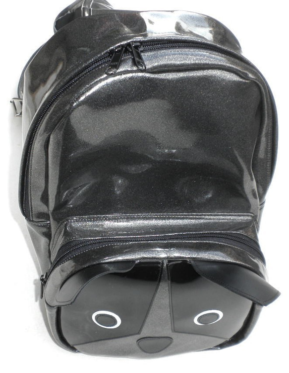 【送料無料】ボディバッグ　人気　コーギー の リュック　合皮　ブラック　ショルダーバッグ　ワンショルダー　犬柄　犬グッズ 3枚目の画像