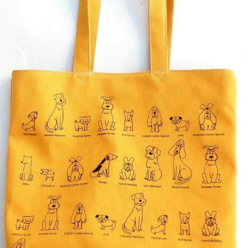DOGMAN 犬デザイン トートバッグ 21061-215 ミントイン トートバッグ 犬柄 イヌ いぬ WANKO BAG