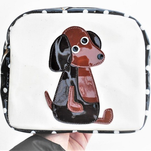 ダックスフンド♡巾着トート　小物入れ　ポーチ Amazon | OdDdot かわいいダックスフンド犬のプリント巾着ポーチ